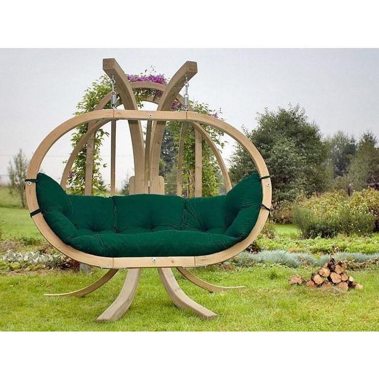 Amazonas Globo Royal Green Double Seater Hanging Chair (Weatherproof Cushion) - Simply Hammocks -  - 2
