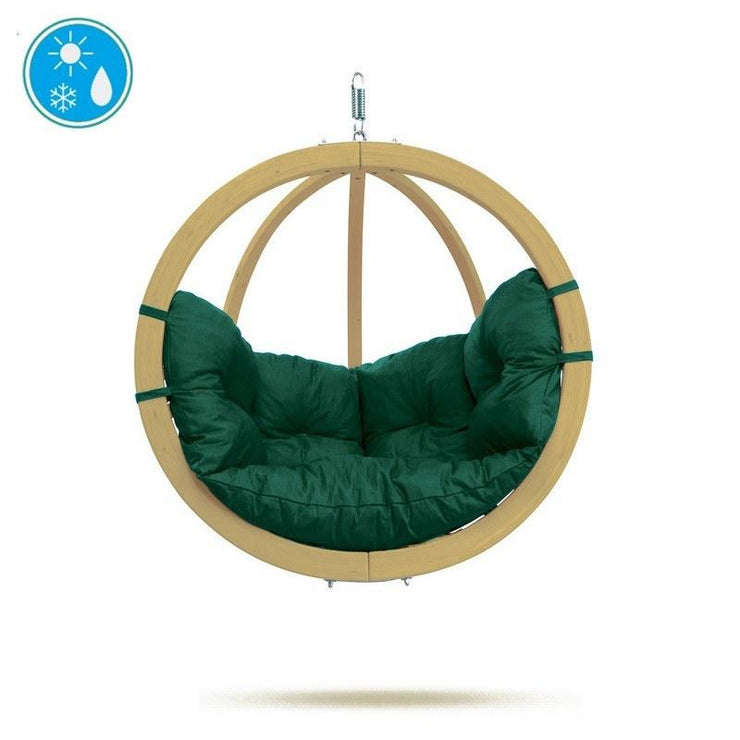 Amazonas Globo Single Green Hanging Chair - (Weatherproof Cushion) - Simply Hammocks -  - 1